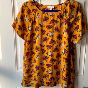 Loft outlet short sleeved blouse, Large